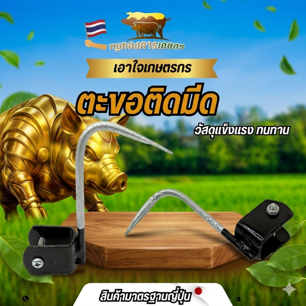 ตะขอติดมีด ตะขอคุณภาพดี ตะขอติดมีดกรีดยาง วัสดุแข็งแรงทนทานสินค้าได้มาตรฐานพร้อมใช้งาน