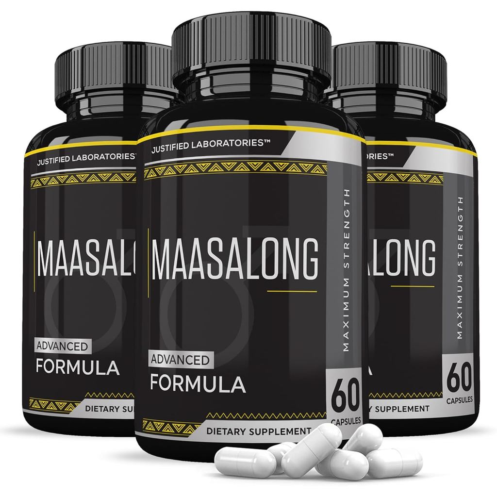 Justified Laboratories (Pakete de 3 cápsulas Maasalong Advanced Mens Health Masalong Formula 60 แคปซ
