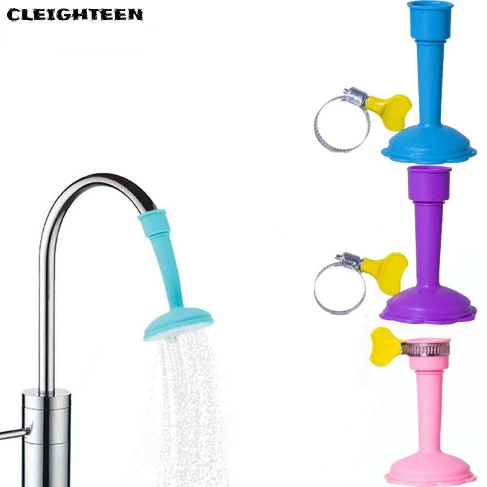CLEIGHTEEN Faucet Extender, 360 Rotation Adjustable Faucet Sprayers,คุณภาพสูงแรงดันสูงประหยัดน้ําซิลิโคนแตะกรองหัวฉีดอ่างล้างจาน