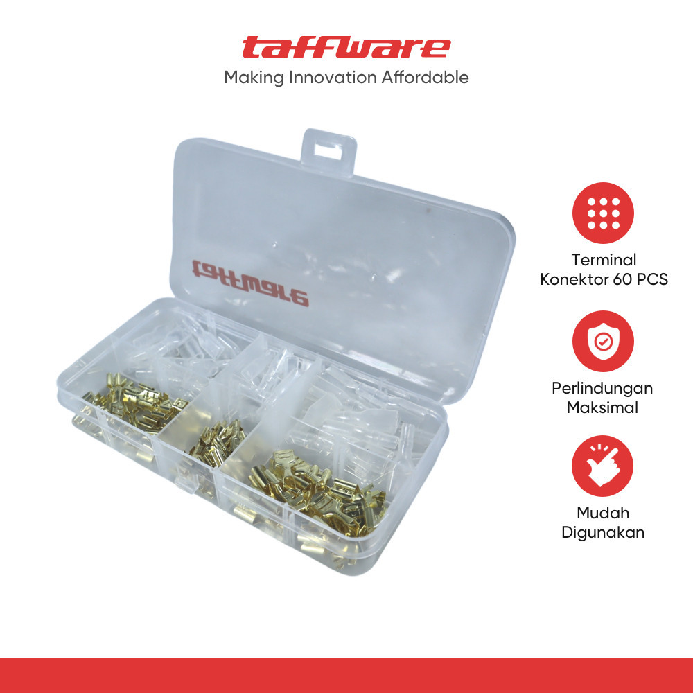 Taffiware Terminal Wire Crimp Connector Spade Kit 120 ชิ้น - SC7