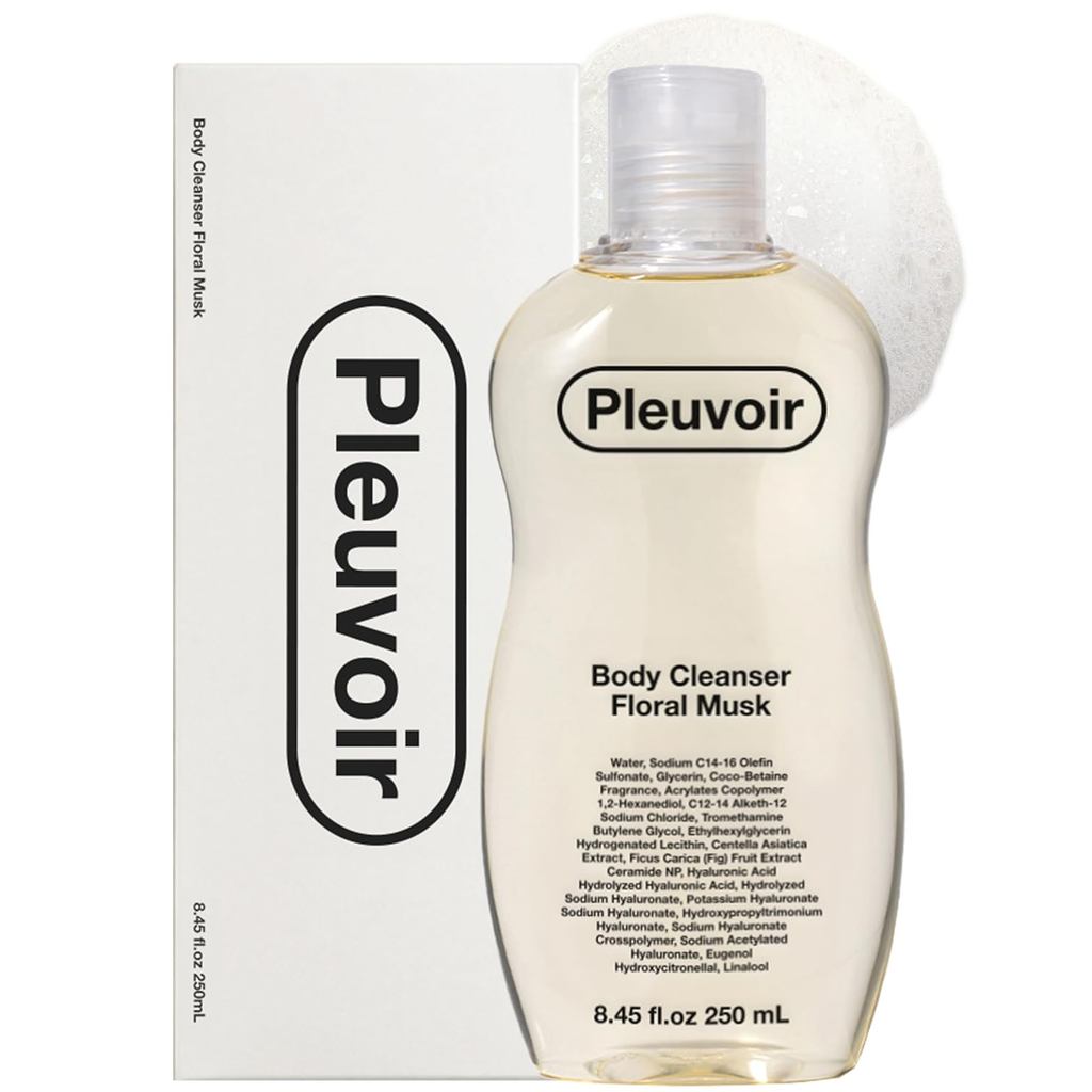 Pleuvoir Luxury Perfume Shower Gel Floral Musk-French MANE Fragrance (Tuberose, Iris and Musk) -8 Hy