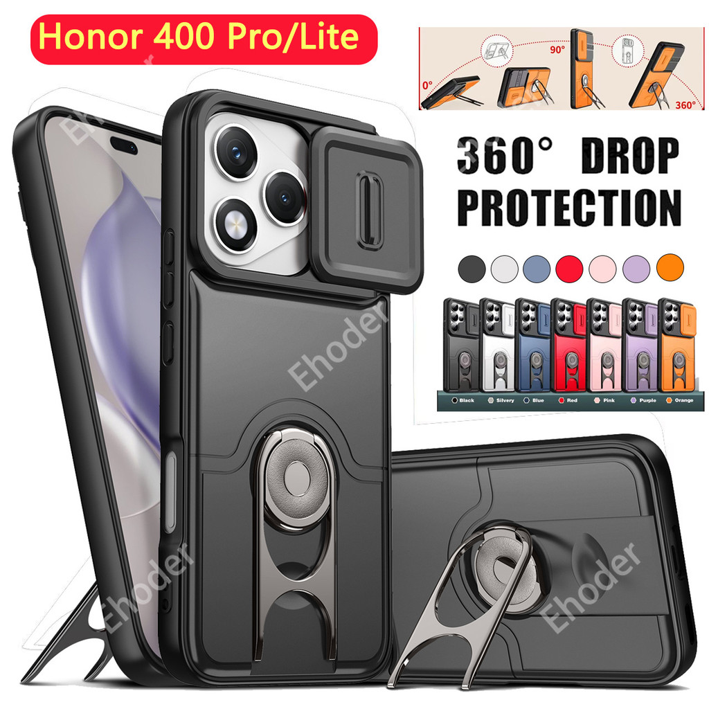 ปลอกสําหรับ Honor 400 Lite 400Pro 5G 2025 หรูหราแม่เหล็กกันกระแทก Push Window สําหรับ Honor400Pro Ho