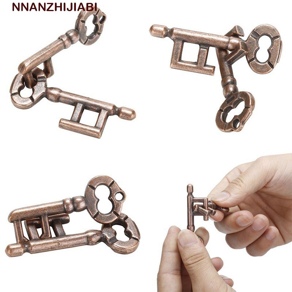 NANZHIJIABI Puzzle Game Alloy IQ Test ของเล่นอัจฉริยะ