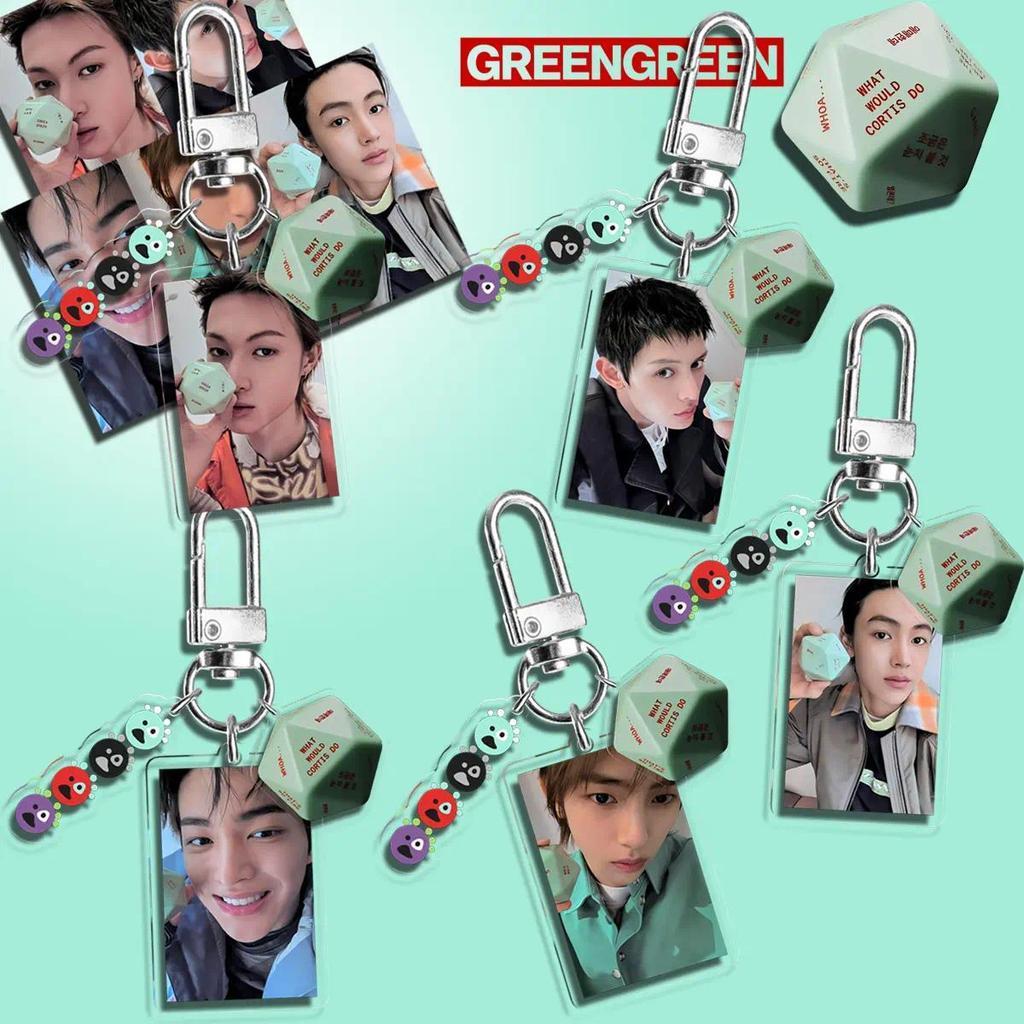 พวงกุญแจ K‐pop น่ารัก CORTIS SEONGHYYON อัลบั้ม GREENGREEN REDRED KENONHO JUHOON JAME