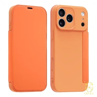 EIRVEXEL เคสแม่เหล็กหรูหราเข้ากันได้สําหรับ IPhone 17 16 15 14 13 12 11 Pro Max, X XR XS Max, พร้อมช่องใส่การ์ดแบบบูรณาการ, และกระเป๋าสตางค์ Flocking Flip