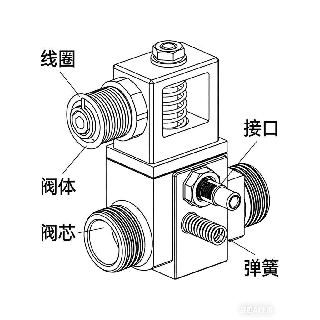 Yadeke กระบอกโซลินอยด์วาล์ว 24V วาล์วถอยหลังอิเล็กทรอนิกส์ 4V110-06A/4V210-08B/310/410-15