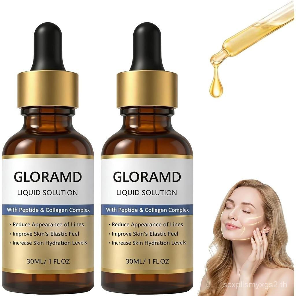Face Lift Serum, Liquid Solution, Anti-Aging Serum Essence Oil พร้อมเปปไทด์และคอลลาเจน, ลดริ้วและริ้