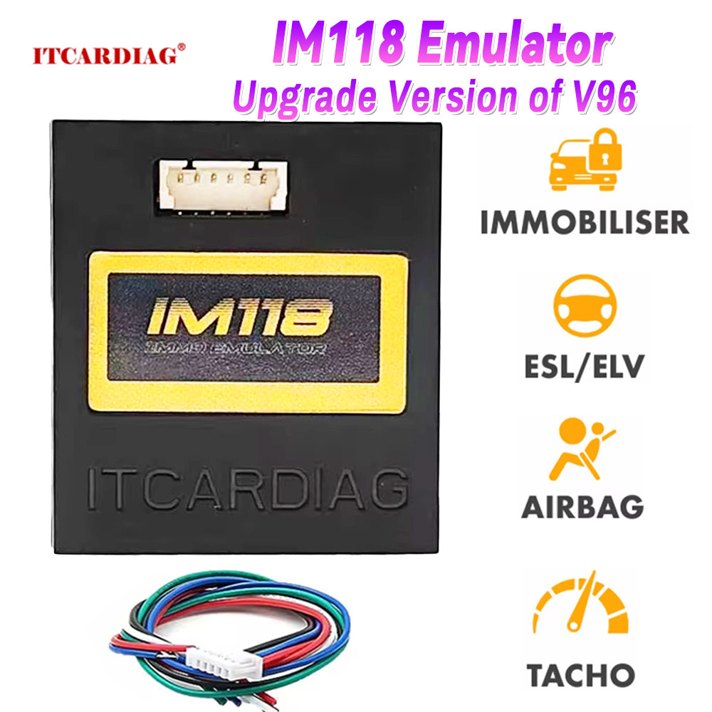 Universal IMMO Off Emulator IM118 ESL ELV Tacho Tachometer เครื่องทดสอบโปรแกรมสําหรับ Renault Bosch 