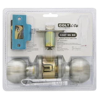 ลูกบิดประตู COLT ห้องทั่วไป K587 SS ET / ห้องน้ำ K587 SS BK bonus