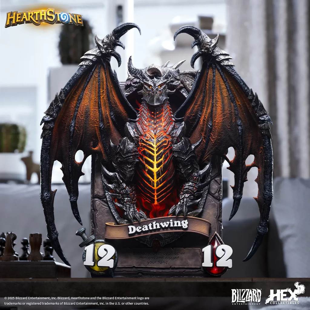 Blizzard Blizzard Game สินค้าอย่างเป็นทางการเตาหิน Legend Wings of Death Card Art รูปปั้น * 30529