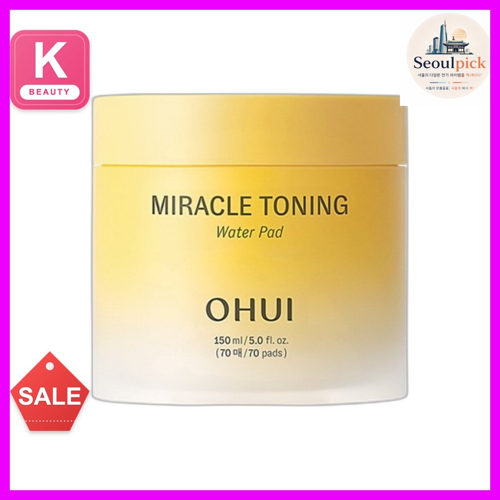 [ohui] Miracle Toning Water Pad, 150ml, 1pc / Korean Toning Pad / Quick Absorption / ของแท้ 100% โดย