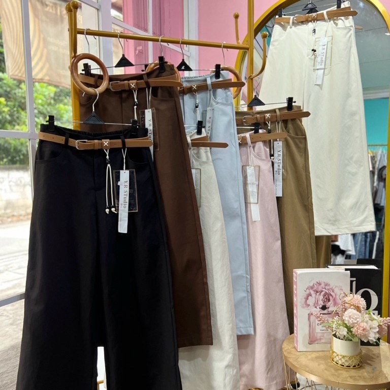YR Studio Denim Culottes Fit XL รวมเข็มขัด