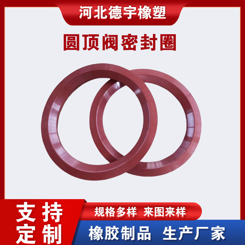 อุปกรณ์ซีลยางฟลูออรีน แหวนซีลวาล์วโดม DN50-DN200 แหวนซีลวาล์วทางเข้า