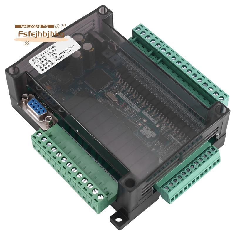 [fsfejhbjhkq]PLC บอร์ดควบคุมอุตสาหกรรม FX3U-24MR พร้อมเชลล์