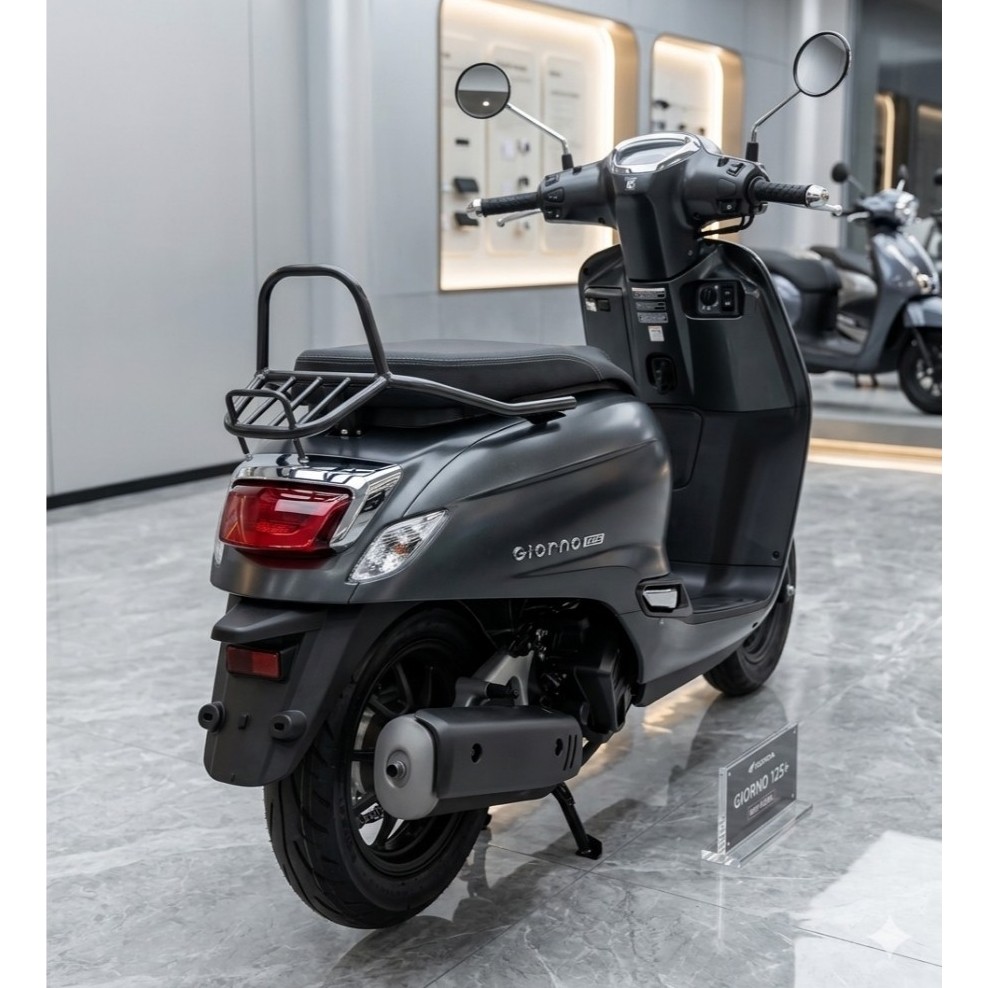 ตะแกรงท้าย ทรง sport สั้น มีกันตกสูง Honda Giorno 125+  กันตกสูง sport สั้น GIORNO 125+ 2024-2027   