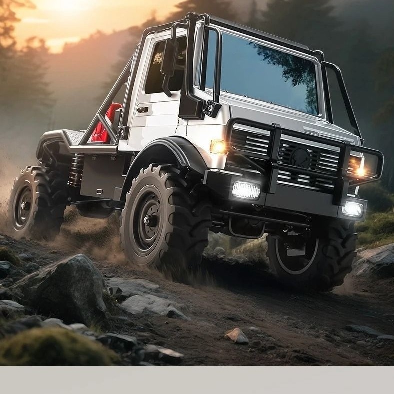 มีสินค้าในสต๊อกHiPoRC MN รุ่น MN333 Unimog U4000 1/18 RC Rock Crawler – Full Metal Body, 4WD, 2.4GHz