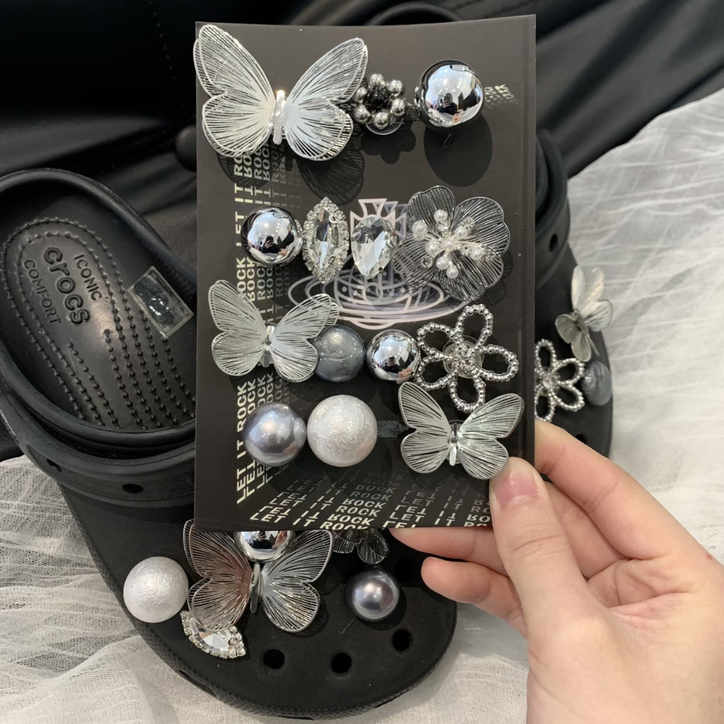 โลหะโลหะผสม High-End Sense Hole รองเท้าอุปกรณ์เสริม diy รองเท้าบัลเล่ต์ดอกไม้ตกแต่งหัวเข็มขัดอุปกรณ์เสริมรองเท้าที่ถอดออกได้หัวเข็มขัด