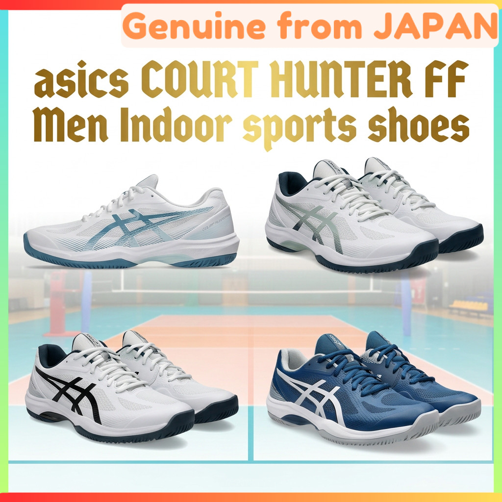 asics COURT HUNTER FF Men Badminton Shoes Lightweight Indoor Sports Shoes Non Slip Court Shoes