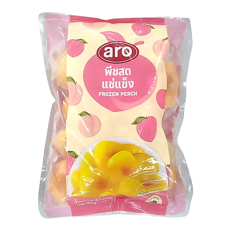 เอโร่ พีชสดแช่แข็ง 1 กก. (ARO Frozen Peach 1 kg)