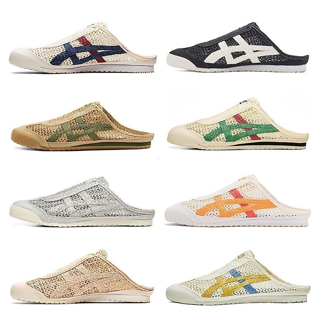 Unisex Tiger Style Onitsuka Tiger Mexican 66 รองเท้าบูทสั้นรองเท้าผ้าใบหนัง SlipOn รองเท้าคุณภาพดีSabote. 6VDY 9RJUStock ส่งฟรี