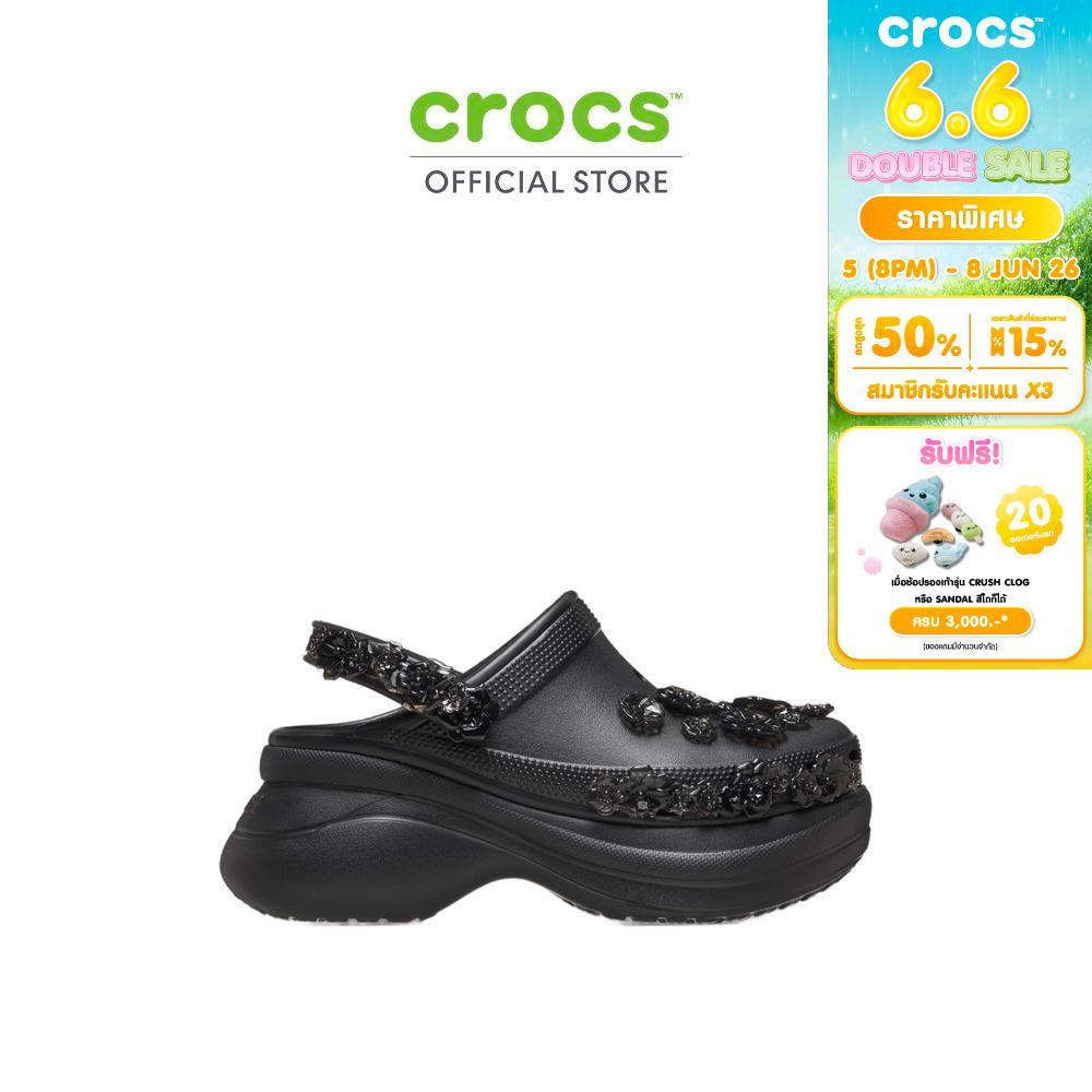 CROCS รองเท้าลำลองผู้หญิง BAE TRANSLUCENT FLORAL CLOG รุ่น CS 213120-001 - BLACK