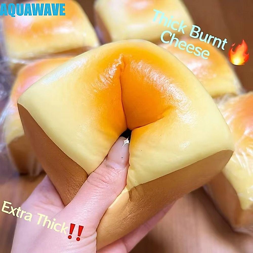 AQUAWAVE Sensory Fidget Ball, ช้า Rising การ์ตูน Squishy Toast ขนมปัง, Creative Hand Relax หนาหยิกช้า Rebound ของเล่นของขวัญวันเกิด