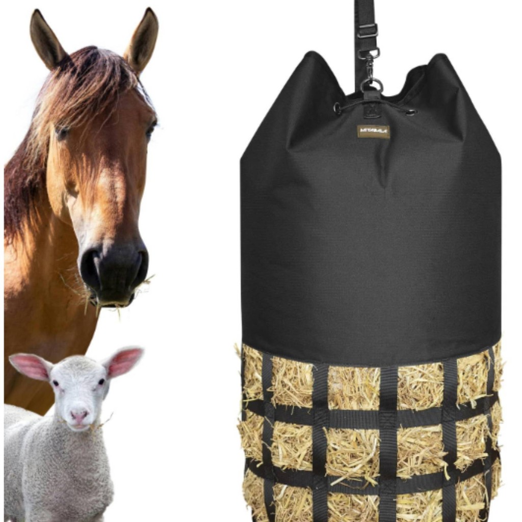 แขวน Hay Feeder กระเป๋าตารางสไตล์ Oxford สิ่งทอ Hay Feeder กระเป๋า