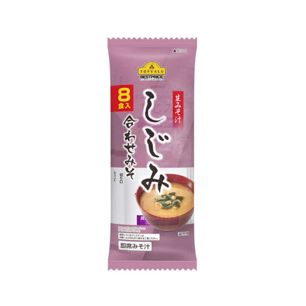 ท๊อปแวลู เบสท์ไพรซ์ ซุปเต้าเจี้ยวกึ่งสำเร็จรูปผสมหอยลาย TVBP Miso Soup with Clams 132g.