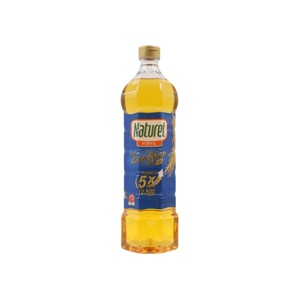 เนเชอเรลฟอร์เต้ น้ำมันรำข้าว ชนิดขวด 1 ลิตร x 2 ขวด Naturel Forte rice bran oil  1L x2 bottle