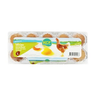 เคซีเอฟ ไข่ไก่สดขนาดใหญ่ KCF Fresh Hens Eggs Size L 10Egg