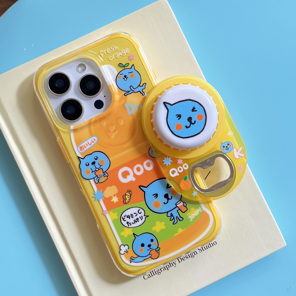 Qoo 2-in-1 เคสโทรศัพท์กันกระแทกลายการ์ตูนน่ารักสําหรับ iPhone 17 Pro Max 15 Pro 14 13 Pro Max