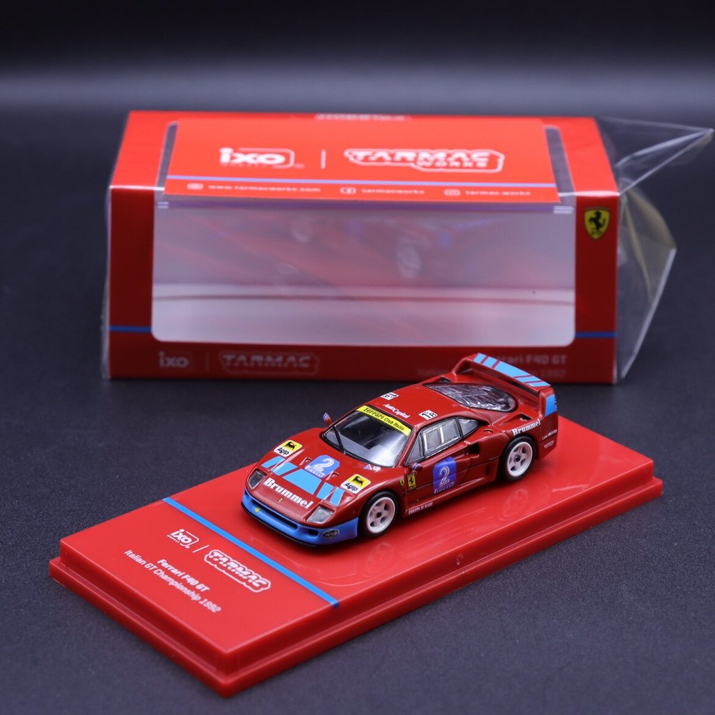 [คลังสินค้าพร้อม] 1/64 Tarmac Works Ferrari Ferrari F40 GT Italian GT 1992 Alloy
