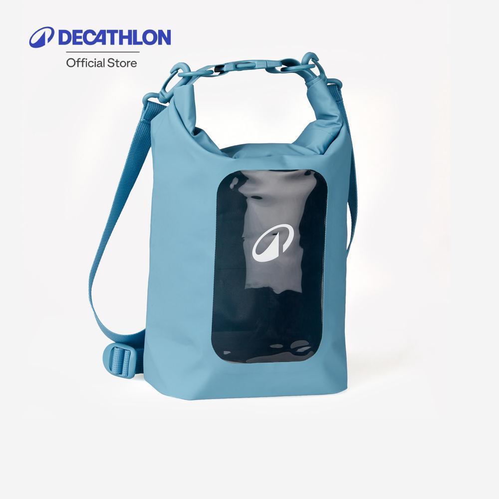Decathlon Dry Bag (Ipx6) With Visibility Window 5L กระเป๋ากันน้ำ (Ipx6) ขนาด 5 ลิตรพร้อมช่องมอง - Blue
