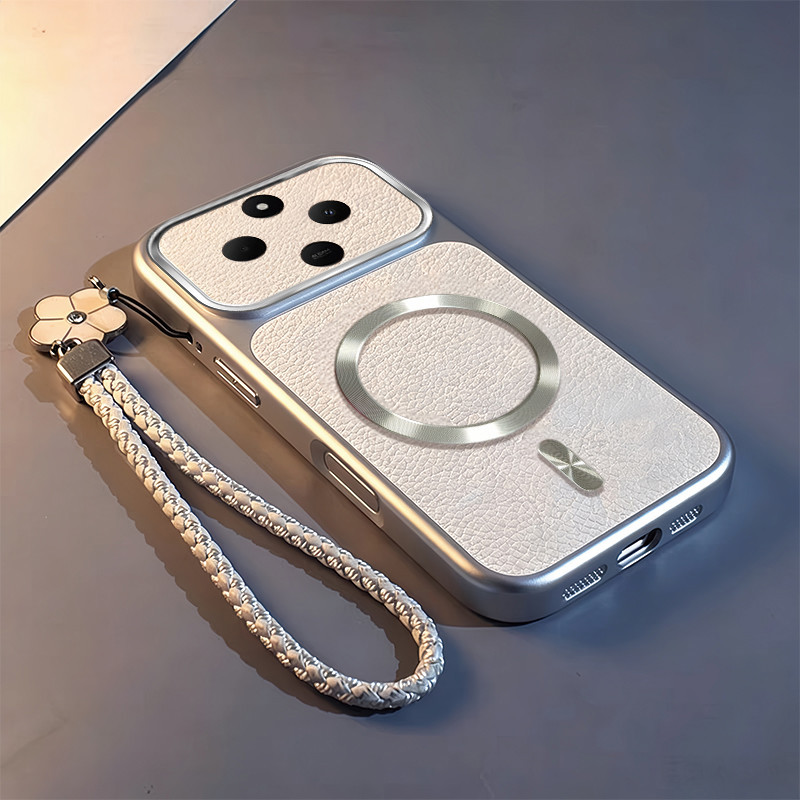 TTTL ใหม่หนังรูปแบบเคสโทรศัพท์แม่เหล็กสําหรับ Redmi 14C 4G Full Body Drop Proof นุ่มฝาครอบป้องกันแขวนสายคล้อง