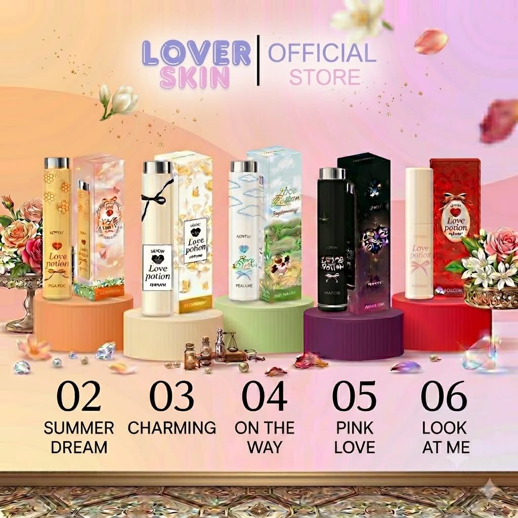 เซลล์ล้างสต็อค Love Potionน้ำหอมเลิฟโพชั่นแพคเกตเก่า ของแท้ เติมสต็อคเท่าที่มี เหลือ5 กลิ่น