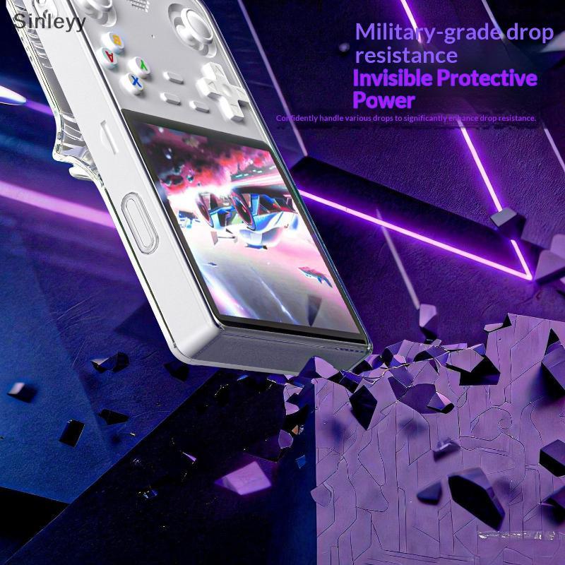 NLE ฝาครอบกันฝุ่นป้องกันโปร่งใสสําหรับคอนโซลเกม R36S Ultra Shoproof สําหรับอุปกรณ์ความบันเทิงแบบพกพา
