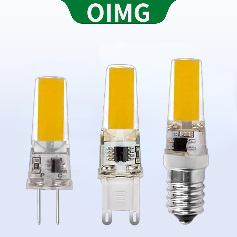OYMG หลอดไฟ LED หรี่แสงได้ COB G9 G4 E14 5W 220V แสงอุ่น 3000K แสงสีขาว 6000K