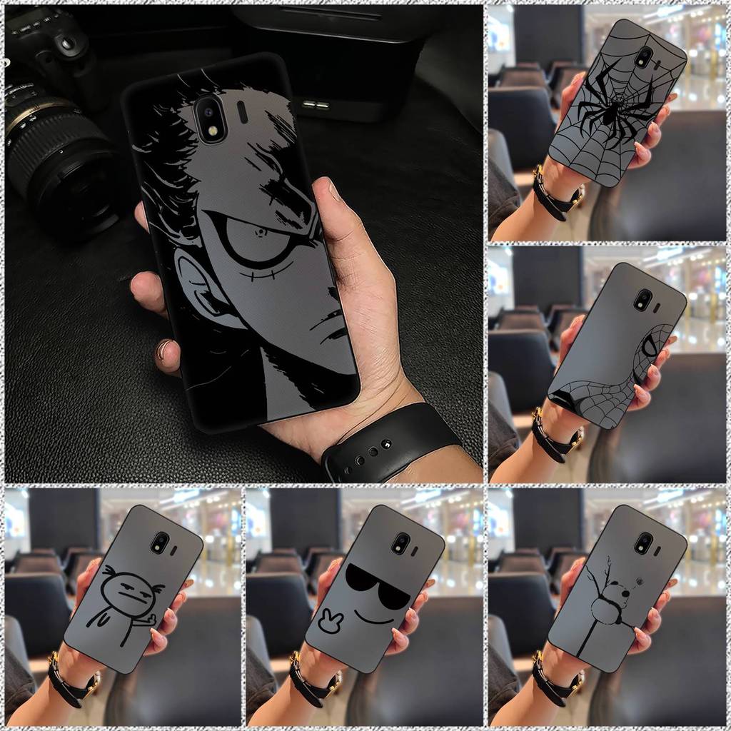 SAMSUNG การออกแบบแฟชั่นเต็มห่อเคสโทรศัพท์สําหรับSamsung Galaxy J4 2018/J400F TPUเคสโทรศัพท์Graffitiน