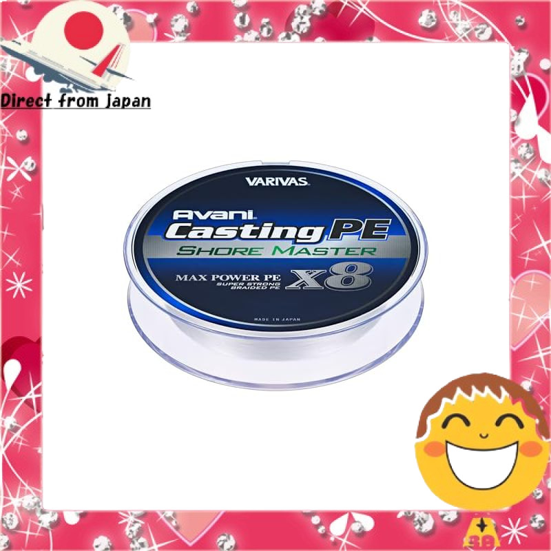 VARIVAS Abani Casting PE Max Power X8 Shore Master 200m - 1.2, 0.6, 0.8, 1.0, 1.5, 2.0号 - 8 Strands 