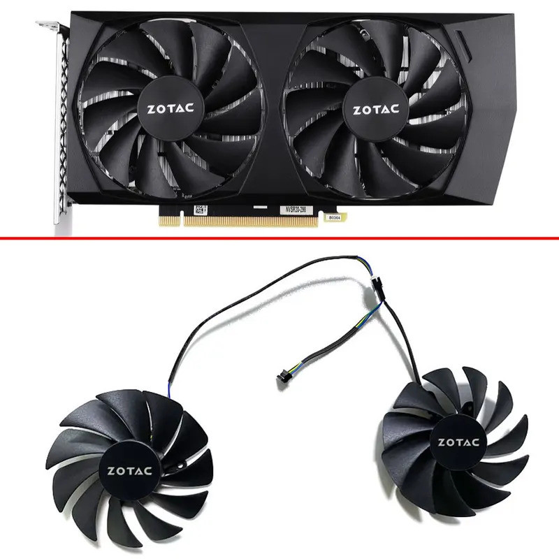 87MM GA92S2U GeForce RTX3050 Twin Edge GPU FAN สําหรับ ZOTAC RTX 3060 Ti 3050 OC RTX 3060Ti 8GD6 HA 
