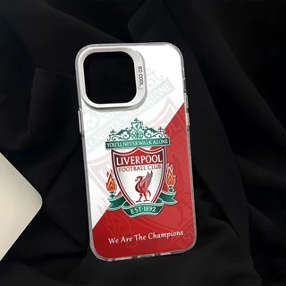 ลิเวอร์พูล FC เคสสําหรับiphone 17 Pro Max 15 14 XR 13 11 8 7 แฟชั่นชุบโลหะCool Creativeแบรนด์อินเทรนด์เคสซิลิโคนอ่อนนุ่ม