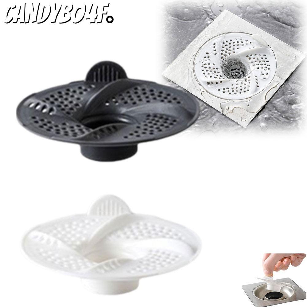 CANDYBO4F 3 ชิ้นท่อระบายน้ํา, Bug Proof หมุนท่อระบายน้ําชั้น, Hygienic ตาข่ายออกแบบ Vortex Anti-Clogging กรองห้องน้ํา