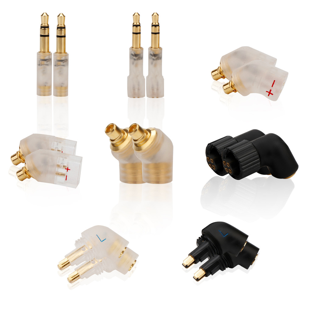 MMCX 0.78 มม.ie80 QDC EXK SE846 JH24 ถึงสายเคเบิลอะแดปเตอร์พินตัวเมีย