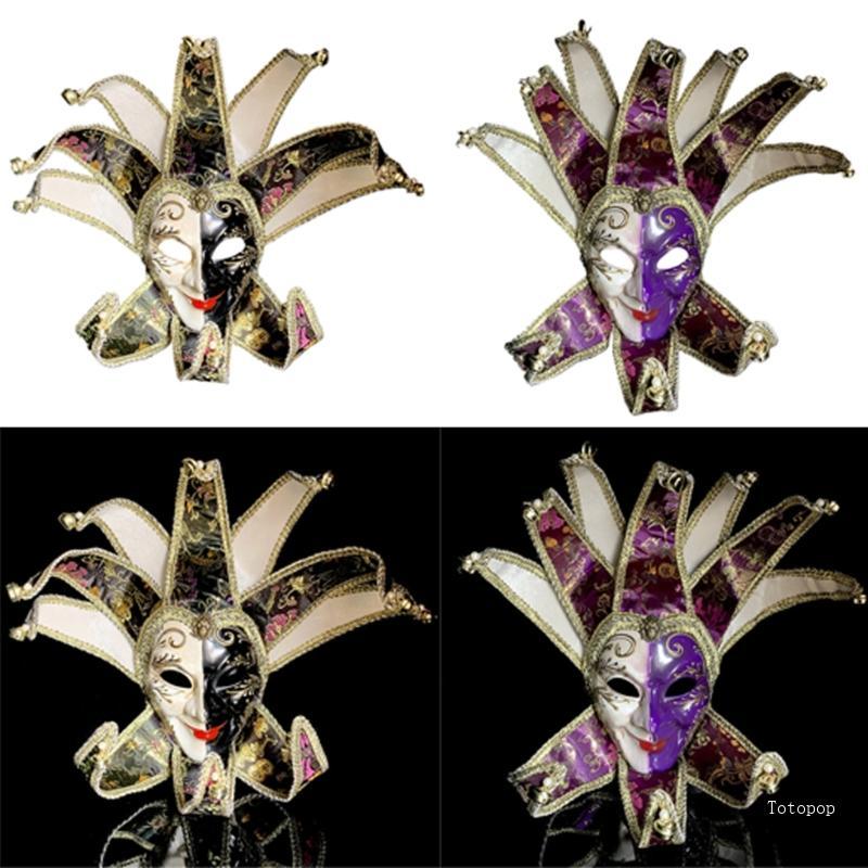 Top Masquerade Full Face สําหรับฮาโลวีนเครื่องแต่งกายปาร์ตี้สวมหน้ากาก