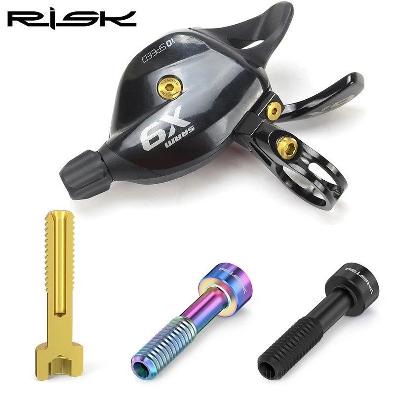 RISK RT104 จักรยาน Thumb Shifter Derailleur Lever สกรูคงที่ชุดสําหรับ GX Eagle X9 X01 X01 Eagle XX1 แผนที่จักรยานเสือภูเขาอุปกรณ์เสริม
