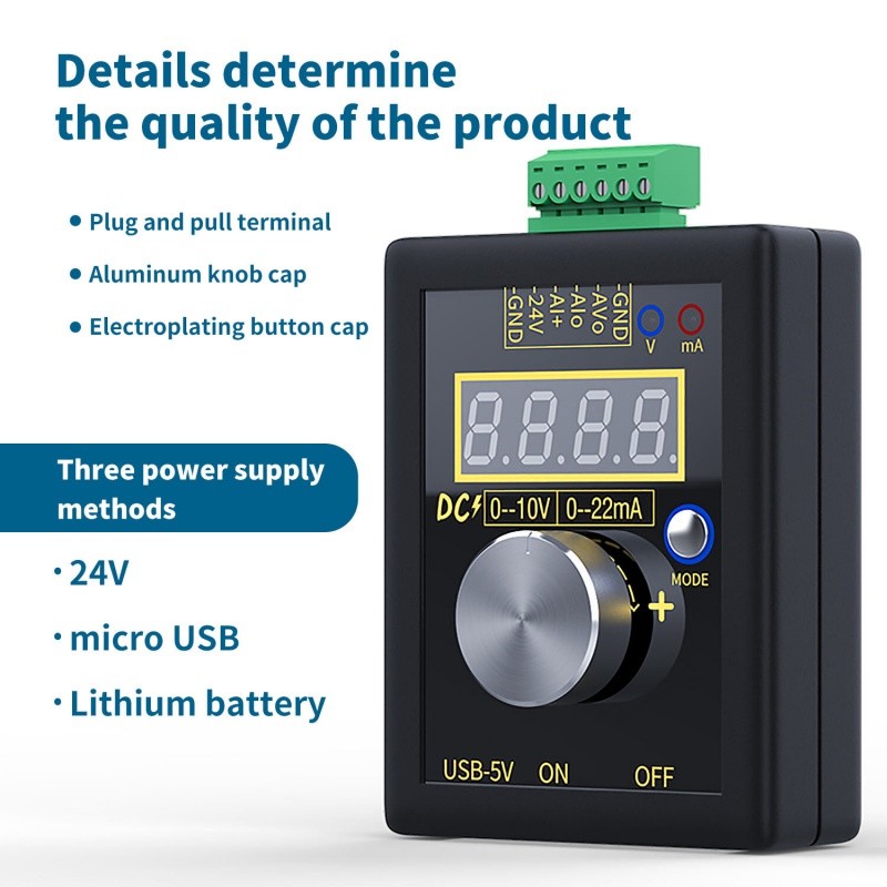 สจ-002 เครื่องกําเนิดสัญญาณดิจิตอล,4-20แม่ 0-10โวลต์ปรับกระแสแรงดันไฟฟ้าเครื่องส่งสัญญาณจําลองด้วยจอแอลซีดี,มืออาชีพอิเล็กทรอนิกส์เครื่องมือวัด