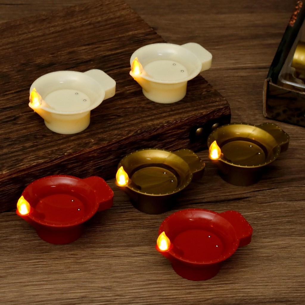 Diwali Diya โคมไฟ 2025 Deepavali ตกแต่งรายการ Happy Diwali เทศกาลตกแต่งเซ็นเซอร์น้ํา L