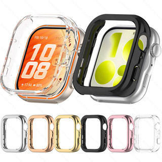 Hollow สําหรับ Huawei Watch Fit 5 Pro ซิลิโคน Full Edge ฝาครอบสร้อยข้อมือสําหรับนาฬิกา Huawei Fit5 Pro Fall ป้องกันกรอบปลอก