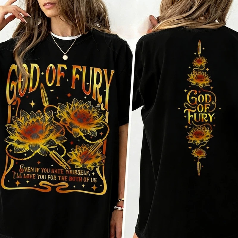 [มีสินค้า] เสื้อยืดลายกราฟิก God of Fury Legacy สินค้าของรินา เคนท์