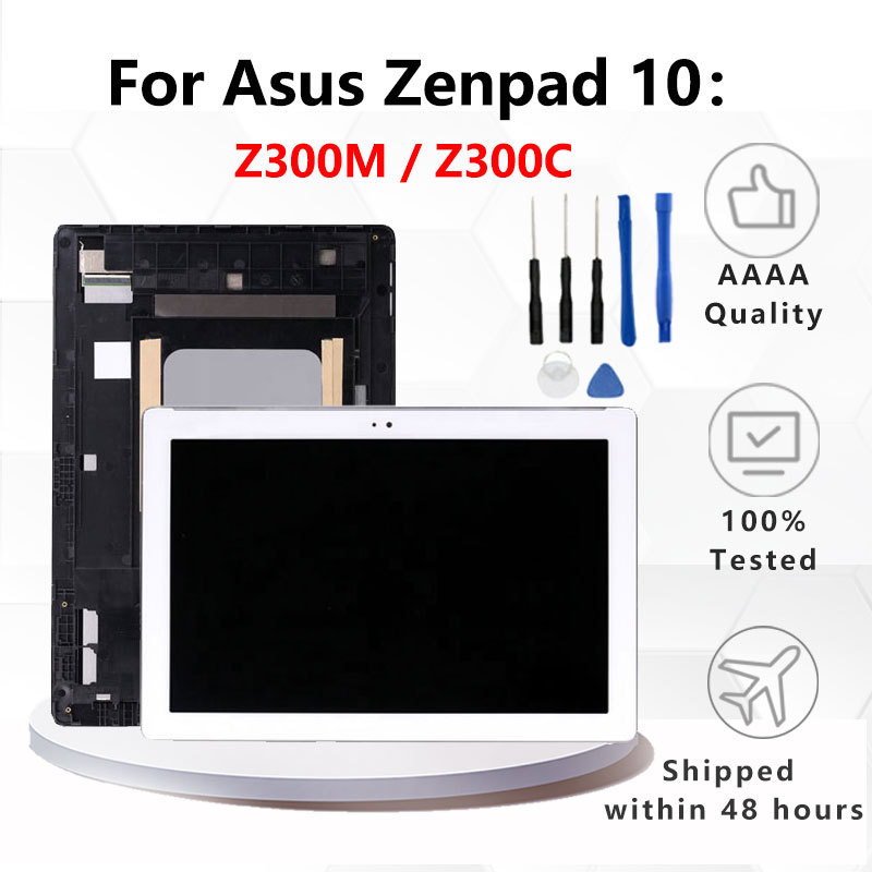 10.1 LCD สําหรับ Asus ZenPad 10 Z300M Z300C จอแสดงผล LCD หน้าจอสัมผัสชุดอะไหล่ซ่อมเปลี่ยน